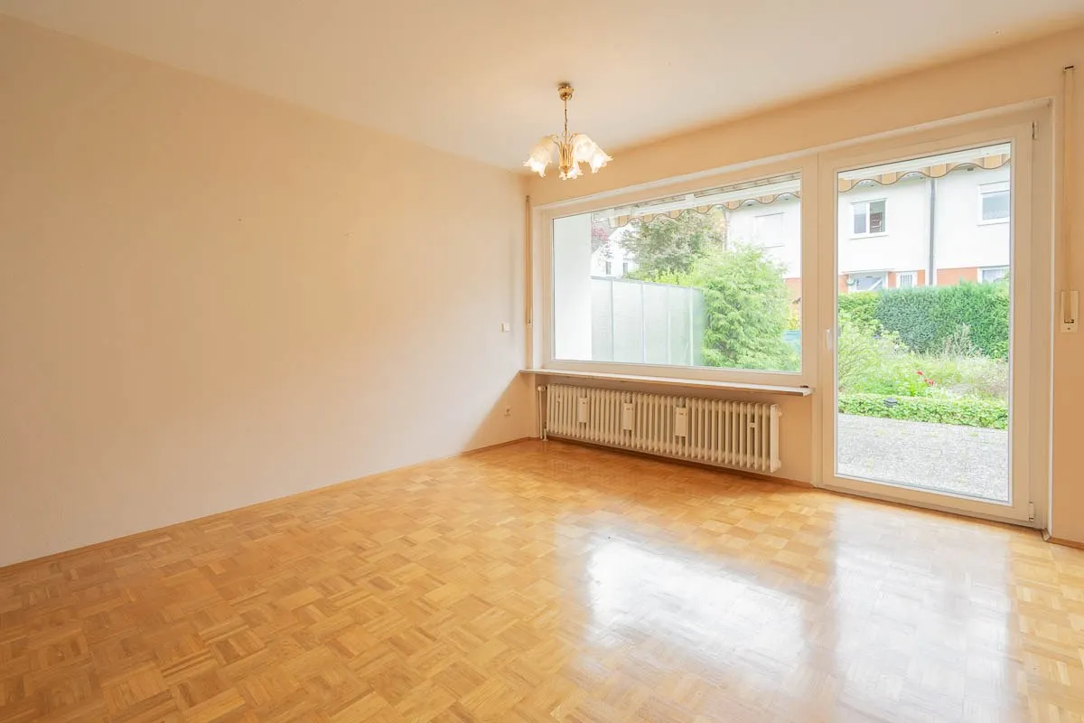 Wohnraum mit Gartenblick